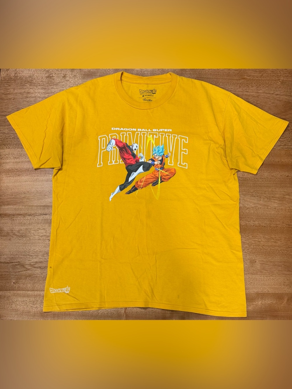 Primitive x Dragon Ball Z Men’s “Super Battle Tee” [Gold], Size XL
